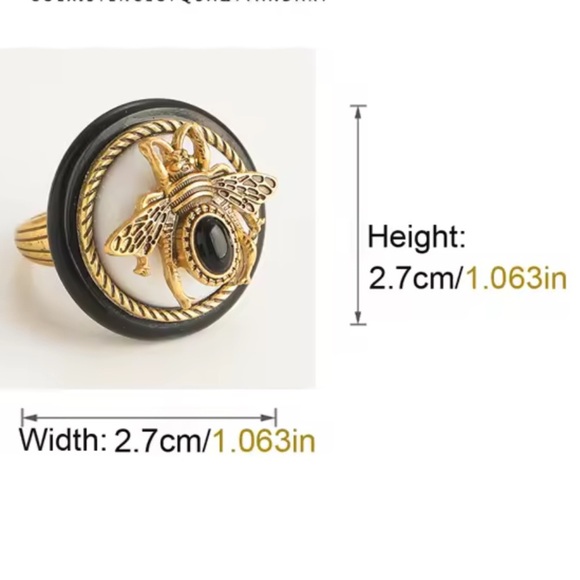 Antique Atlantis Treasure Bee Collector’s Piece Brass Ring - Picture 4 of 10